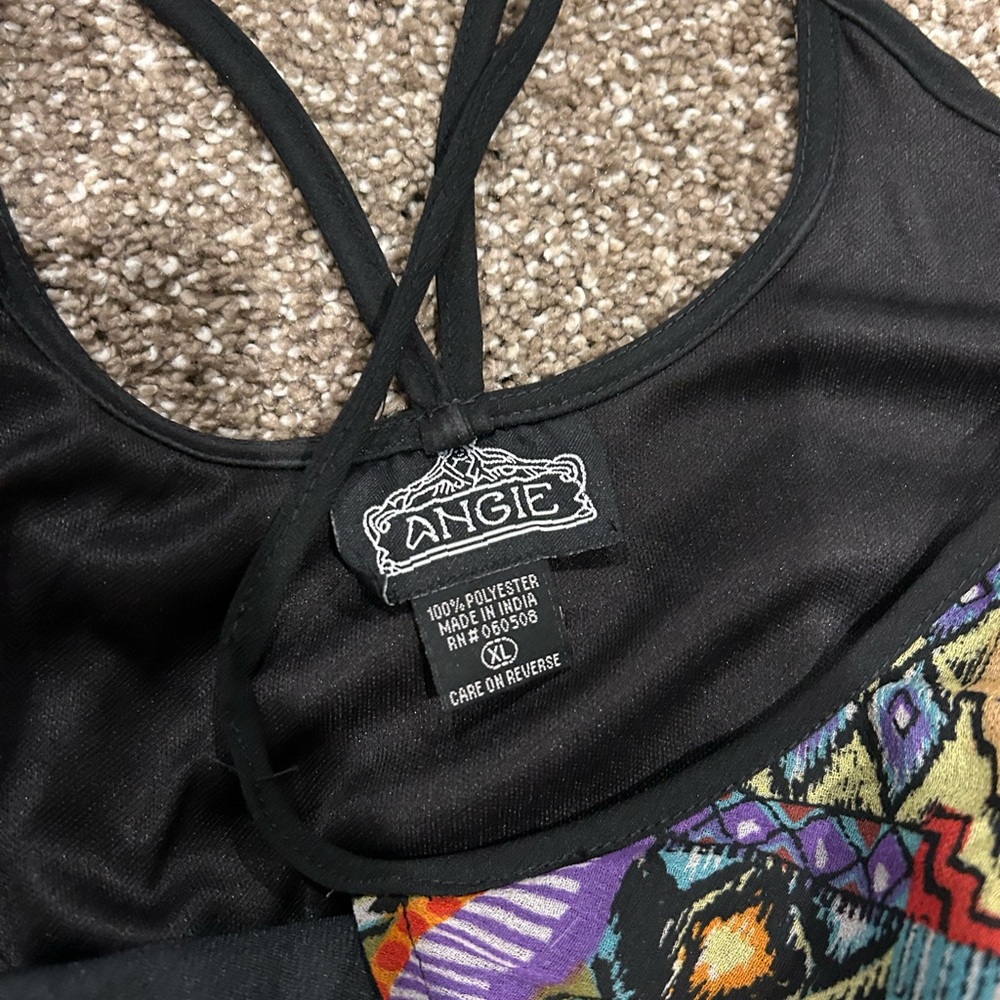 Angie Colorful Geometric Maxi Dress - Picture 2 of 3